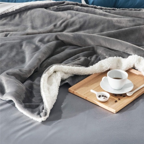 Bedsure Sherpa miękki koc do przytulania 220x240cm
