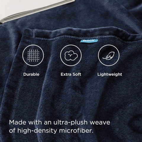 Bedsure miękki koc do przytulania 220x240cm XXL
