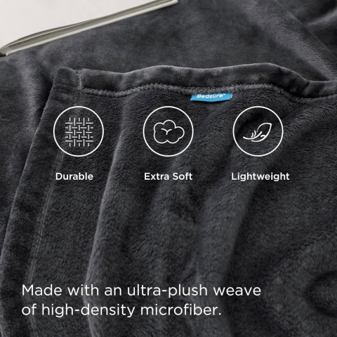 Bedsure miękki koc do przytulania 220x240cm XXL