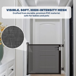 Bramka ochronna na schody wysuwana, 0-180 cm.