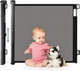 Bramka ochronna na schody wysuwana, 0-180 cm.