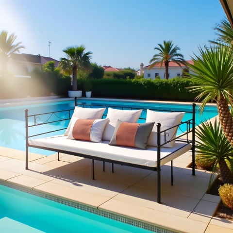 CZARNE ŁÓŻKO METALOWE JEDNOOSOBOWE ZE STELAŻEM RAMA ŁÓŻKA SERCE 90X200cm