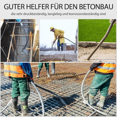 Elektryczny wibrator do betonu 1300W z drążkiem 1,5 m