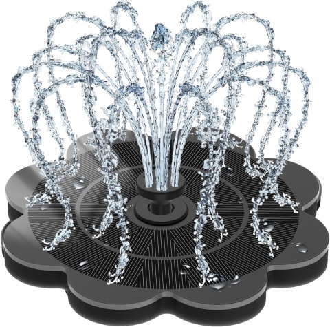 FONTANNA SOLARNA OGRODOWA PŁYWAJĄCA DO OCZKA WODNEGO STAWU 2000mAh