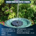 FONTANNA SOLARNA OGRODOWA POMPA PŁYWAJĄCA DO OCZKA WODNEGO STAWU OGRODU