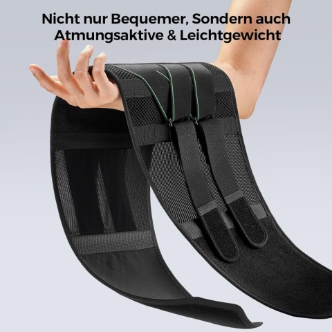 FREETOO Pas lędźwiowy, regulacja paska S z 7 metalowymi podpórkami