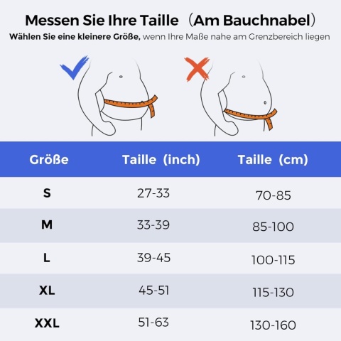 FREETOO Pas lędźwiowy, regulacja paska S z 7 metalowymi podpórkami