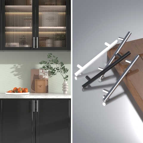 GOLDENWARM LS201BSS96 15 SZT Srebrne Uchwyty Meblowe Do szafek 96mm