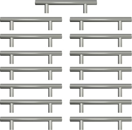 GOLDENWARM LS201BSS96 15 SZT Srebrne Uchwyty Meblowe Do szafek 96mm