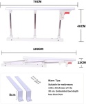 Gdmokle Kratka ochronna do łóżka dla osób starszych, składana, ochronna