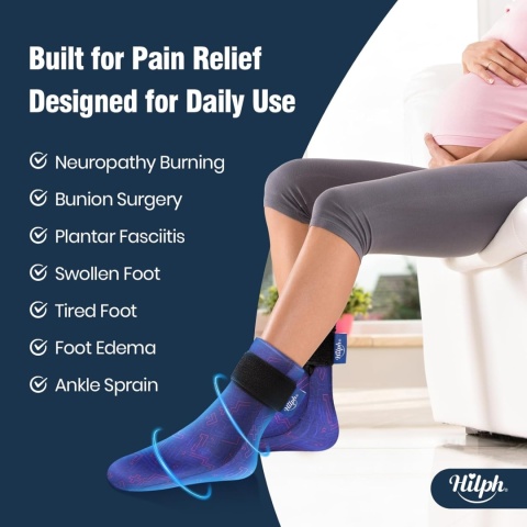 Hilph SkarpetkA Terapia Zimnem niebieski Wkładki chłodzące do stóp
