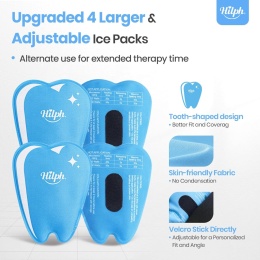 Hilph kompres chłodzący ząb mądrości opaska z wkładami na bolące zęby