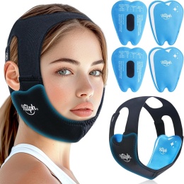 Hilph kompres chłodzący ząb mądrości opaska z wkładami na bolące zęby