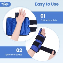 KOMPRES ŻELOWY CIEPŁO ZIMNO NA NADGARSTEK Okład Rozgrzewający Chłodzący