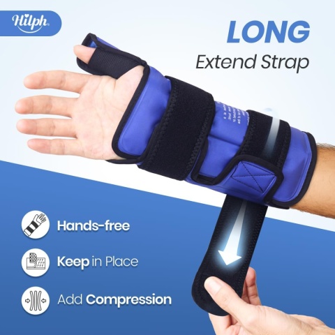 KOMPRES ŻELOWY CIEPŁO ZIMNO NA NADGARSTEK Okład Rozgrzewający Chłodzący