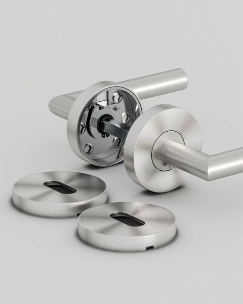 Klamka do drzwi wewnętrznych AwmnSrman stal nierdzewna