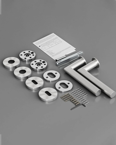 Klamka do drzwi wewnętrznych AwmnSrman stal nierdzewna