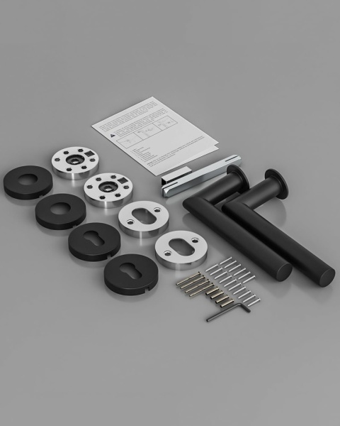 Klamka do drzwi wewnętrznych AwmnSrman stal nierdzewna