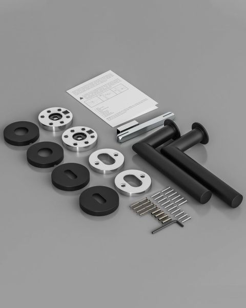 Klamka do drzwi wewnętrznych AwmnSrman stal nierdzewna