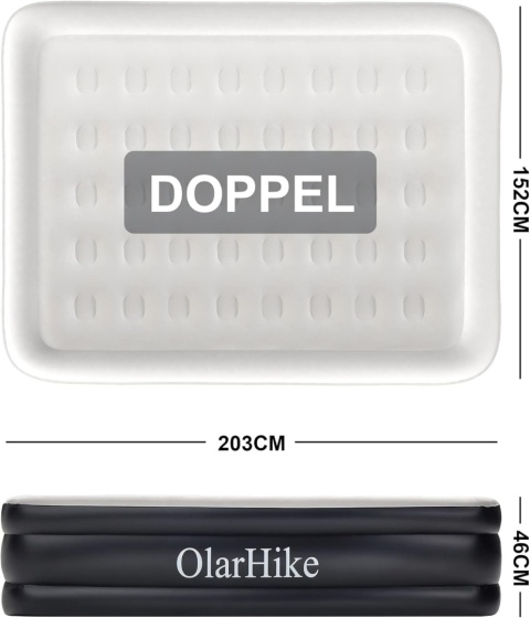 Materac Dmuchany Dwuosobowy Łóżko do Spania z Pompką