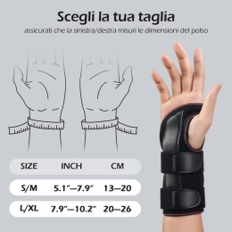 Orteza nadgarstka FREETOO ORTEZA rozmiar S/M PRAWA