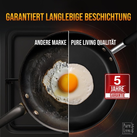 Patelnia 28 cm do kuchenek indukcyjnych, z testem PURE LIVING