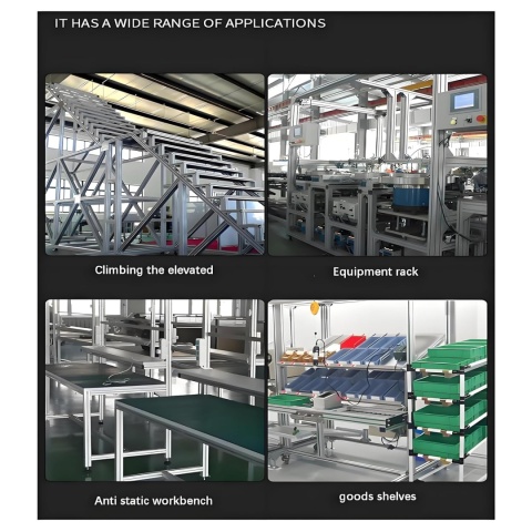 Profil aluminiowy 1220 mm, 2020 V, typ czarny, europejski 2 x 120 cm