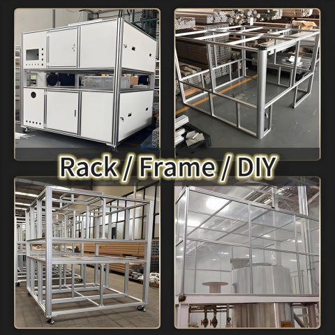 Profil aluminiowy 1220 mm, 2020 V, typ czarny, europejski 2 x 120 cm