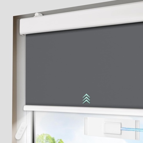 Rolety elektryczne DENFOON zasilane energią słoneczną