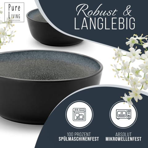 SERWIS STOŁOWY KAMIONKOWY 12 CZĘŚCI ZESTAW DLA 4 OSÓB