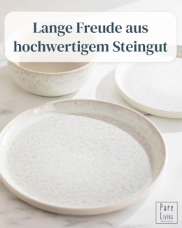 Serwis Obiadowy na 6 osób BEIGE 18 el Zastawa komplet talerzy do zmywarki