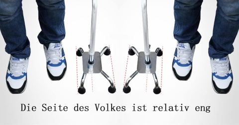 Srebrna laska z uchwytem czteronożna aluminium regulowane nóżki i wysokość