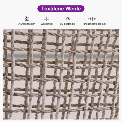 Stołek Barowy – Zestaw 2 sztuk z aluminiową ramą i rattanowym wykończeniem