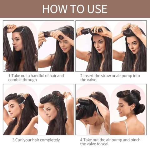 WAŁKI LOKÓWKI PAPILOTY DO KRĘCENIA WŁOSÓW BLOWOUT MIĘKKIE 3 SZTUKI XXL