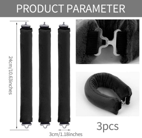 WAŁKI LOKÓWKI PAPILOTY DO KRĘCENIA WŁOSÓW BLOWOUT MIĘKKIE 3 SZTUKI XXL