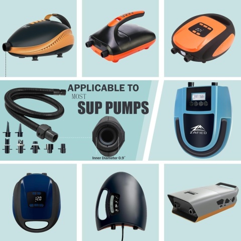 Zestaw adapterów do pompy, 1 szt., pompa sup, wąż powietrza, 7 dysz