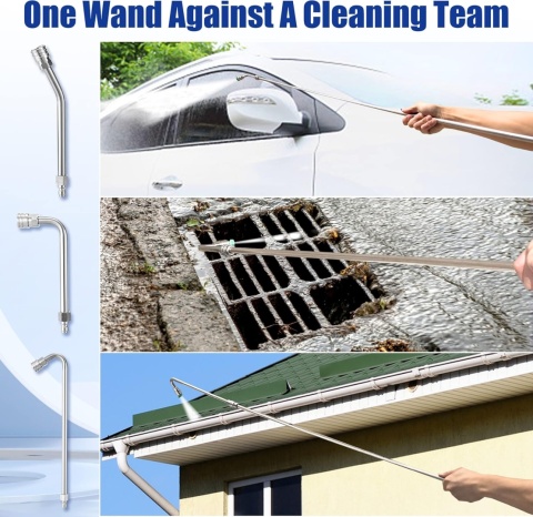 Zestaw przedłużający do myjki ciśnieniowej 550 cm, lanca,5 dyszy 2 adaptery