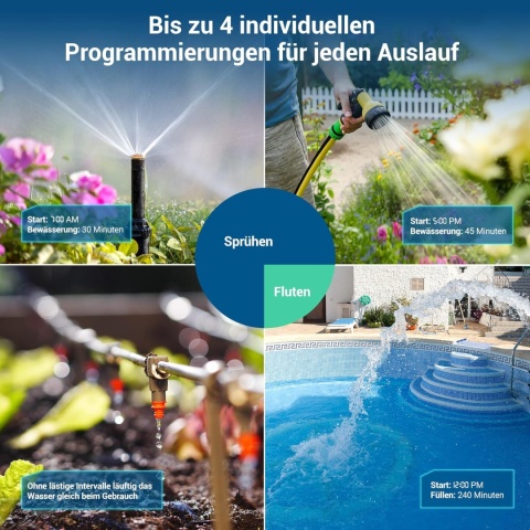 nowy sterownik nawadniania DEWENWILS 4 wyjścia komputer