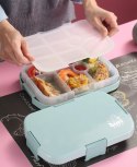 Bento pudełko na lunch pojemnik do żywności z 6 przegródkami lunch box