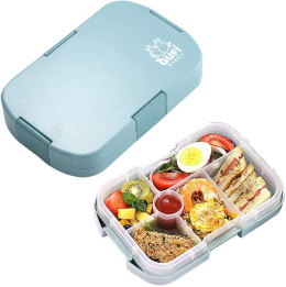 Bento pudełko na lunch pojemnik do żywności z 6 przegródkami lunch box