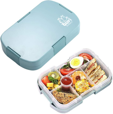 Bento pudełko na lunch pojemnik do żywności z 6 przegródkami lunch box