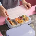 Bento pudełko na lunch pojemnik do żywności z 6 przegródkami lunch box