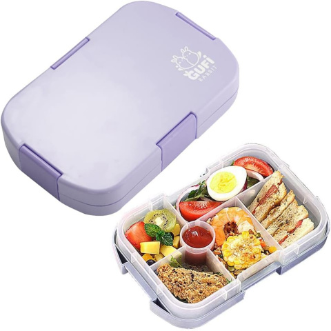 Bento pudełko na lunch pojemnik do żywności z 6 przegródkami lunch box