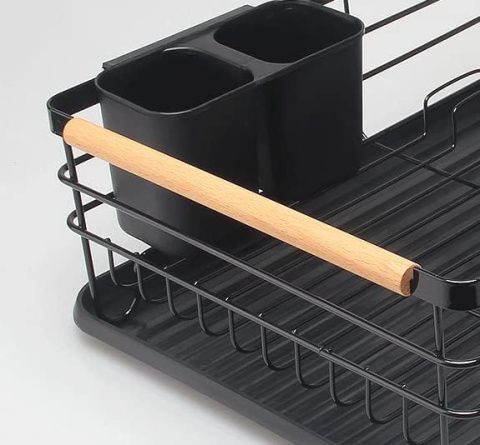 COVAODQ Ociekacz kuchenny , 43 × 32 × 16 cm (czarny) COVAODQ Ociekacz kuchenny , 43 × 32 × 16 cm (czarny)