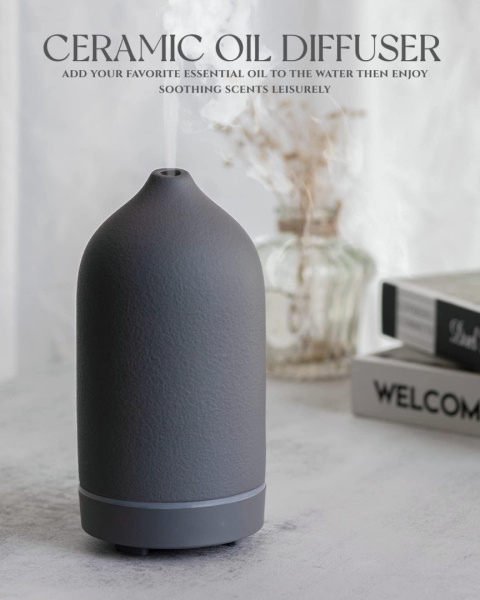 Dyfuzor zapachowy do olejków eterycznych, nawilżacz Premium Ceramiczny Dyfuzor zapachowy do olejków eterycznych, nawilżacz Premium Ceramiczny