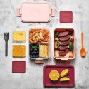 Linoroso Pudełko śniadaniowe z 3 przegródkami Bento- roz lunch box