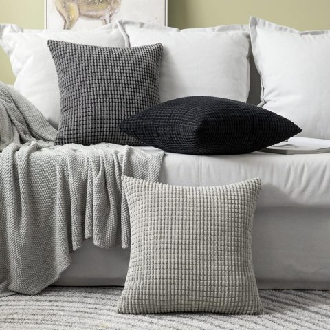 MIULEE Ozdobne poszewki na poduszki ze sztruksu,60 x 60 cm, 2 szt MIULEE Ozdobne poszewki na poduszki ze sztruksu,60 x 60 cm, 2 szt