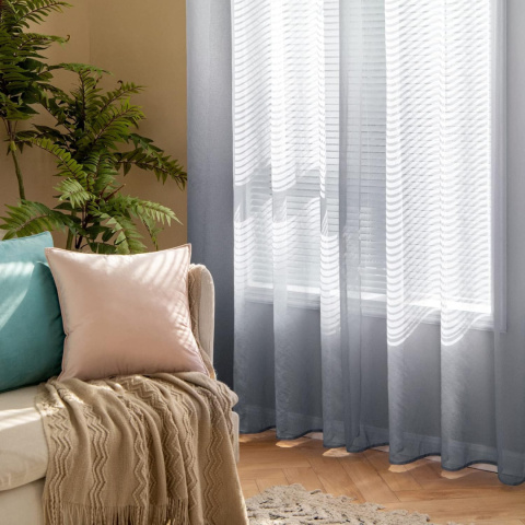 MIULEE Sheer Zasłona z woalu, przezroczysta, cieniowana, 245 x 140 cm MIULEE Sheer Zasłona z woalu, przezroczysta, cieniowana, 245 x 140 cm