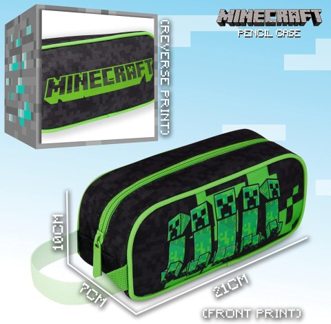 Minecraft Piórnik, przybory szkolne, piórnik o dużej pojemności Minecraft Piórnik, przybory szkolne, piórnik o dużej pojemności