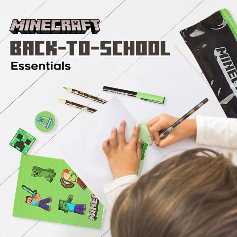 Minecraft Zestaw artykułów piśmienniczych, zeszyt, piórnik i inne Minecraft Zestaw artykułów piśmienniczych, zeszyt, piórnik i inne